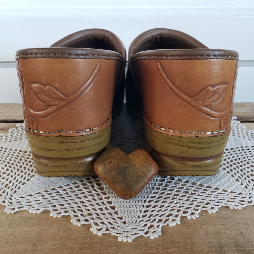 ⚘AvaiLable⚘inQuire⚘Rustic Honey Dansko Pro Clog Floral Cottage 36 37 38 40 41 42 - Picture 7 of 13